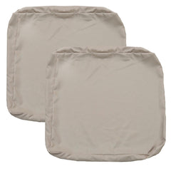 FLYMEI Patio Cushion Covers 28x28x6 inch beige front view