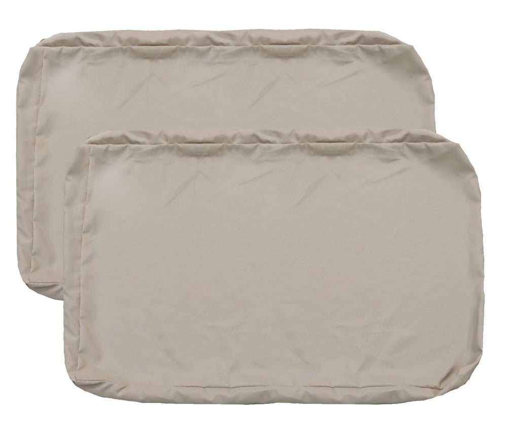 FLYMEI Patio Cushion Covers beige front view
