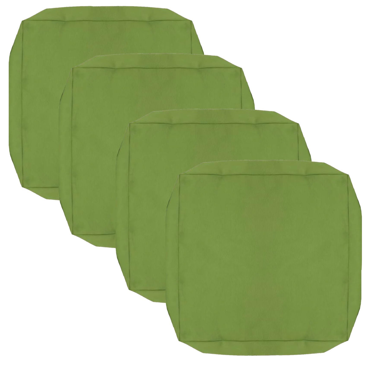 FLYMEI Patio Cushion Covers front view, green colour