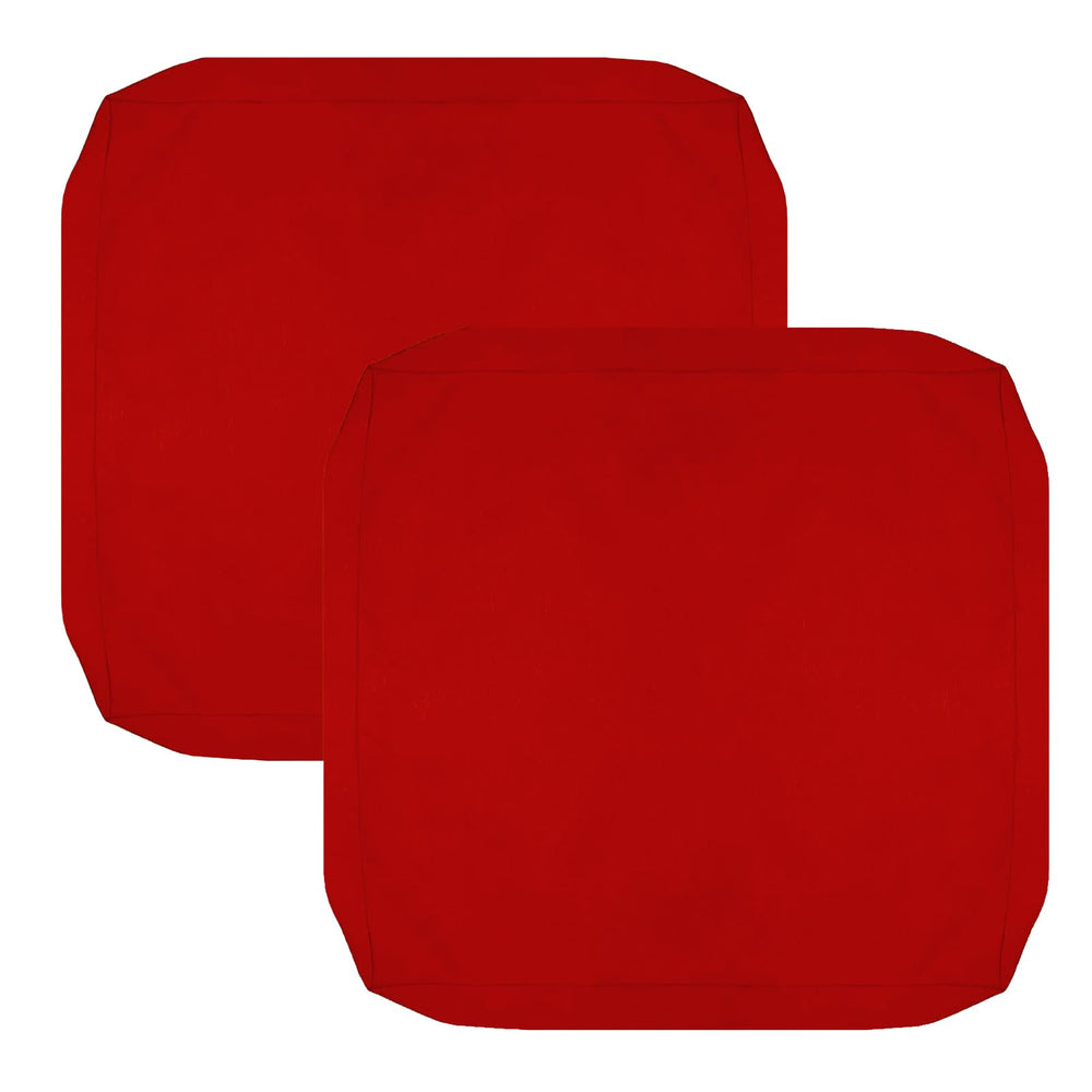 FLYMEI Red Patio Cushion Cover Front View