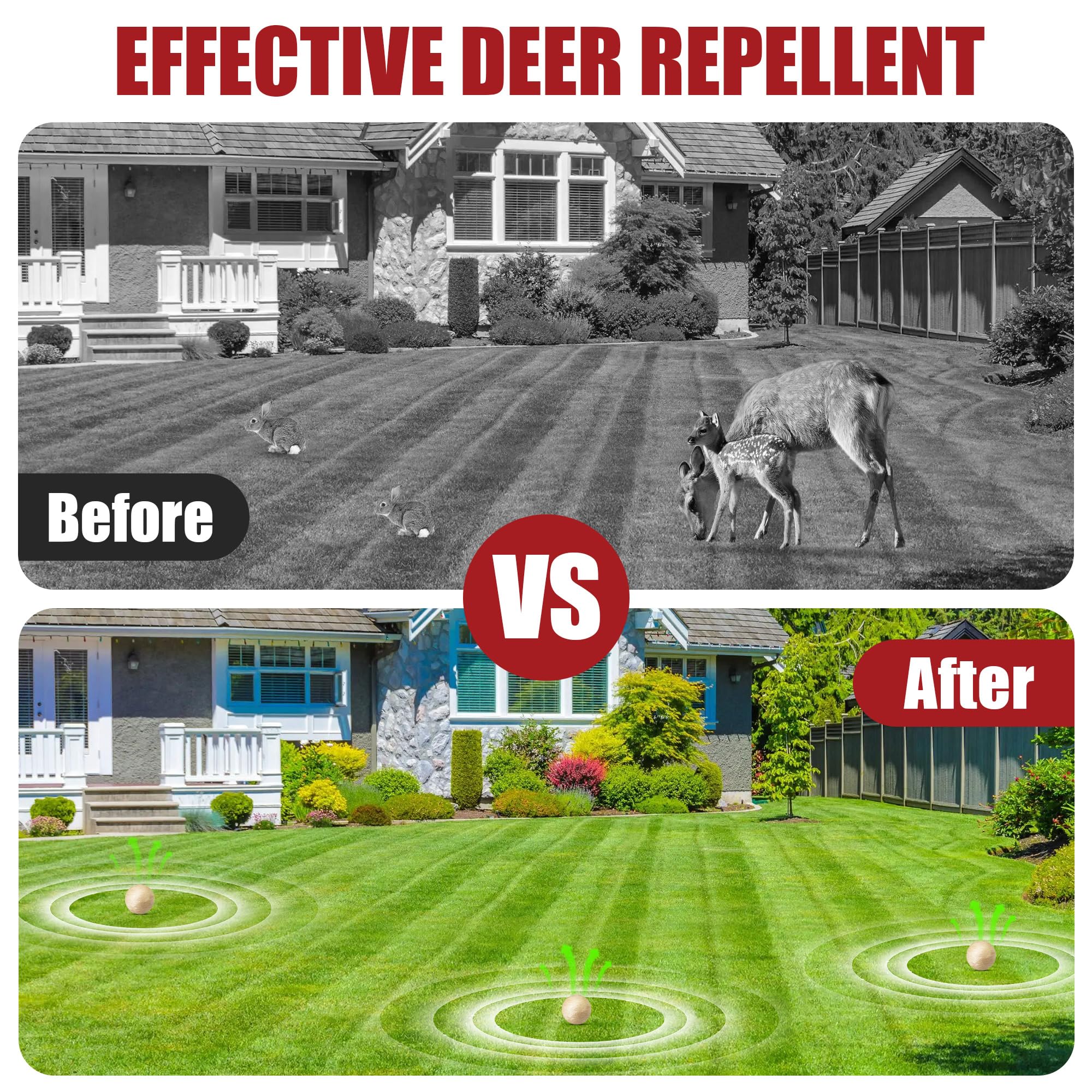 Fnaialonj Deer Repellent Ball dimensions