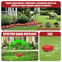 Fnaialonj Snake Repellent Balls in a garden setting