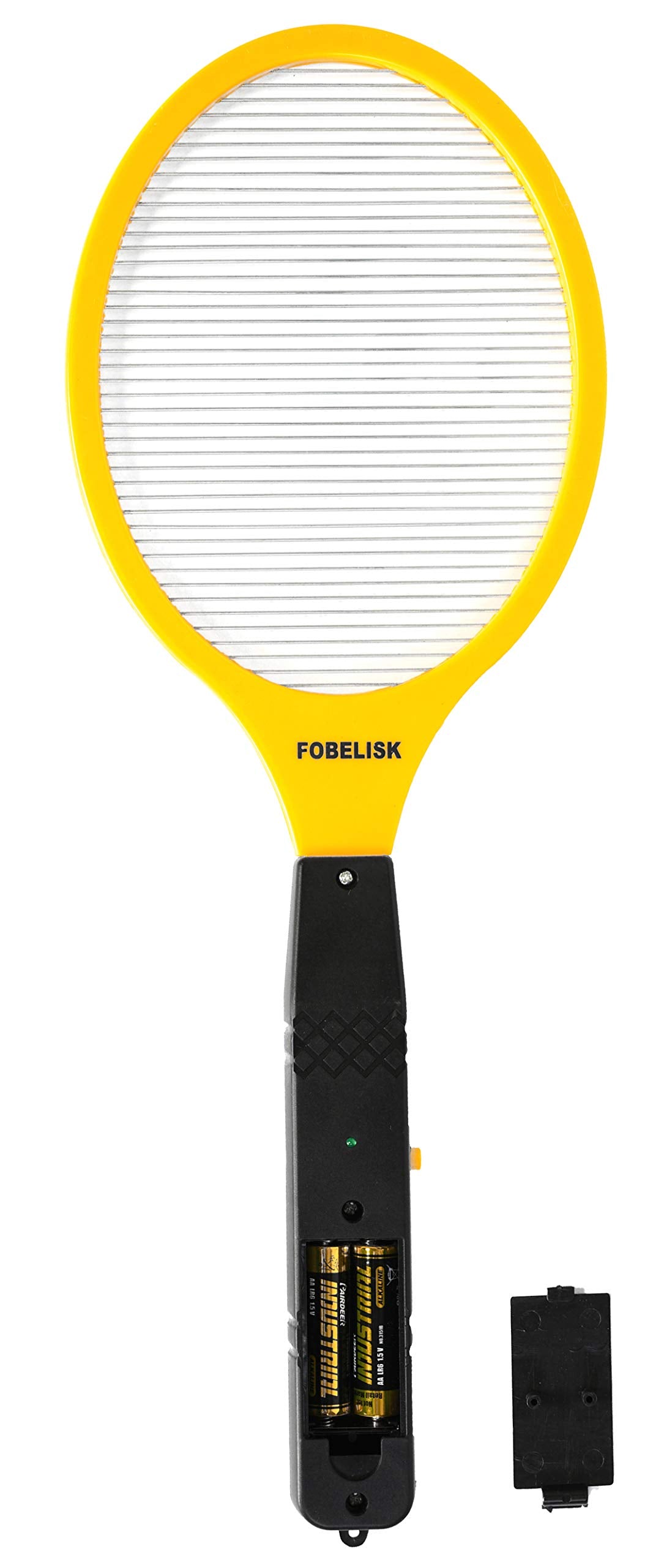 FOBELISK Electric Fly Swatter front view in yellow