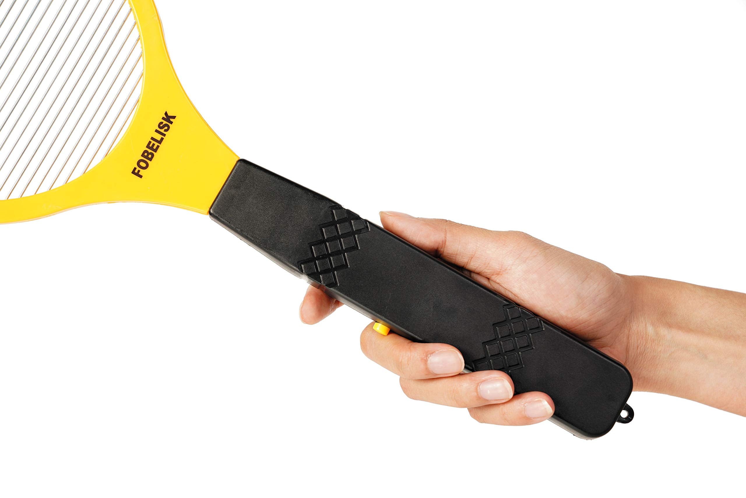 FOBELISK Electric Fly Swatter showing electric grid