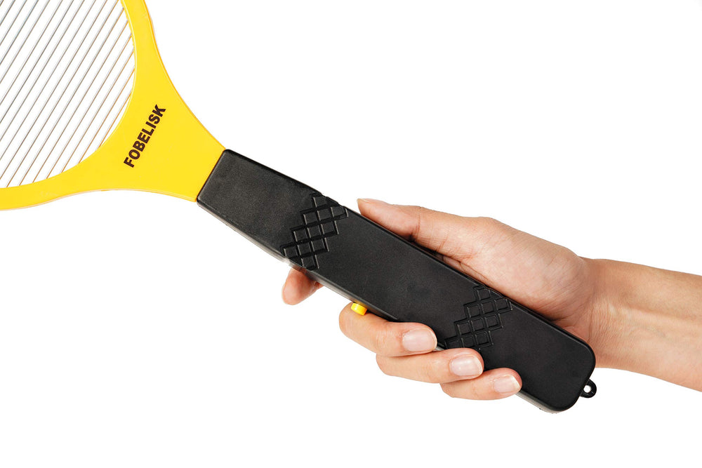 FOBELISK Electric Fly Swatter showing electric grid