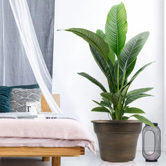 Fodetyff 16 inch gold planter side view