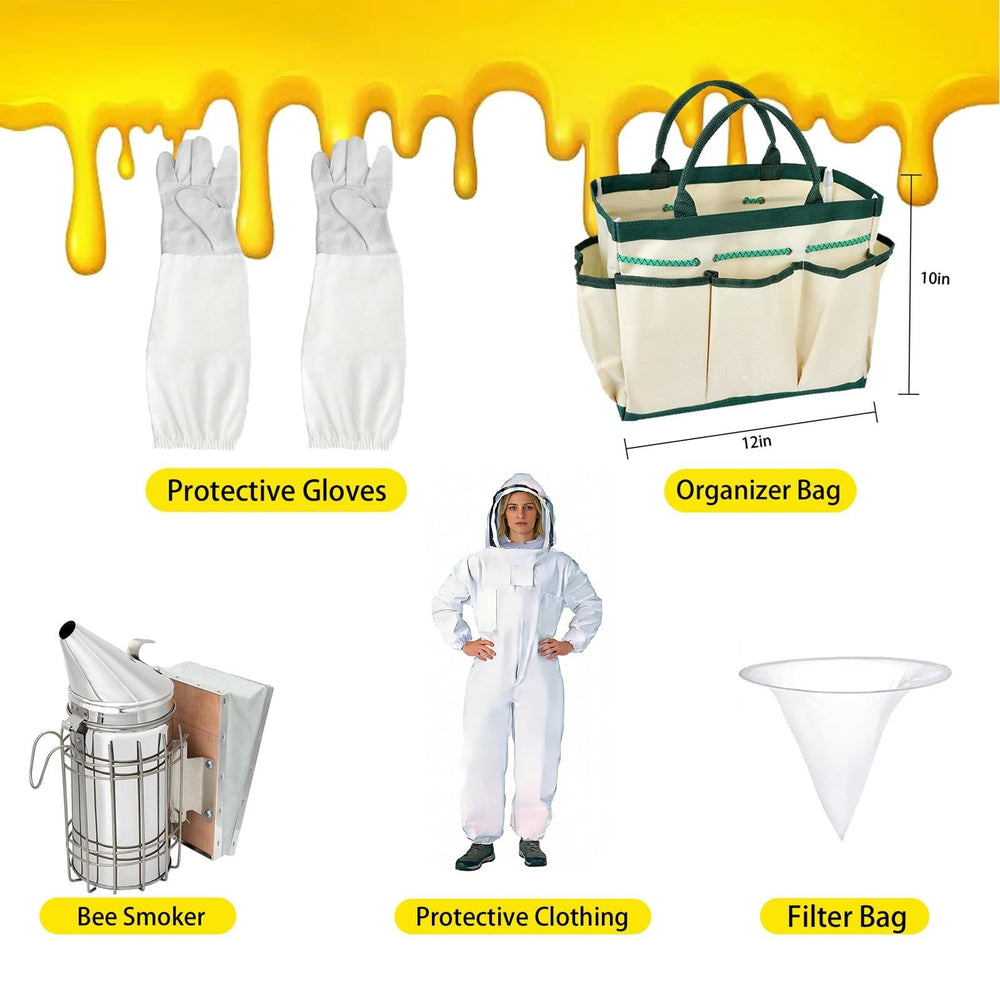 FodManTakin beekeeping suit with hood and face shield