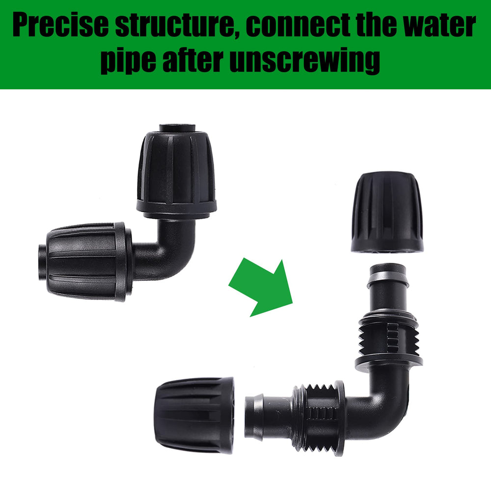 FOGWOWO 1/2 inch elbow connector side view