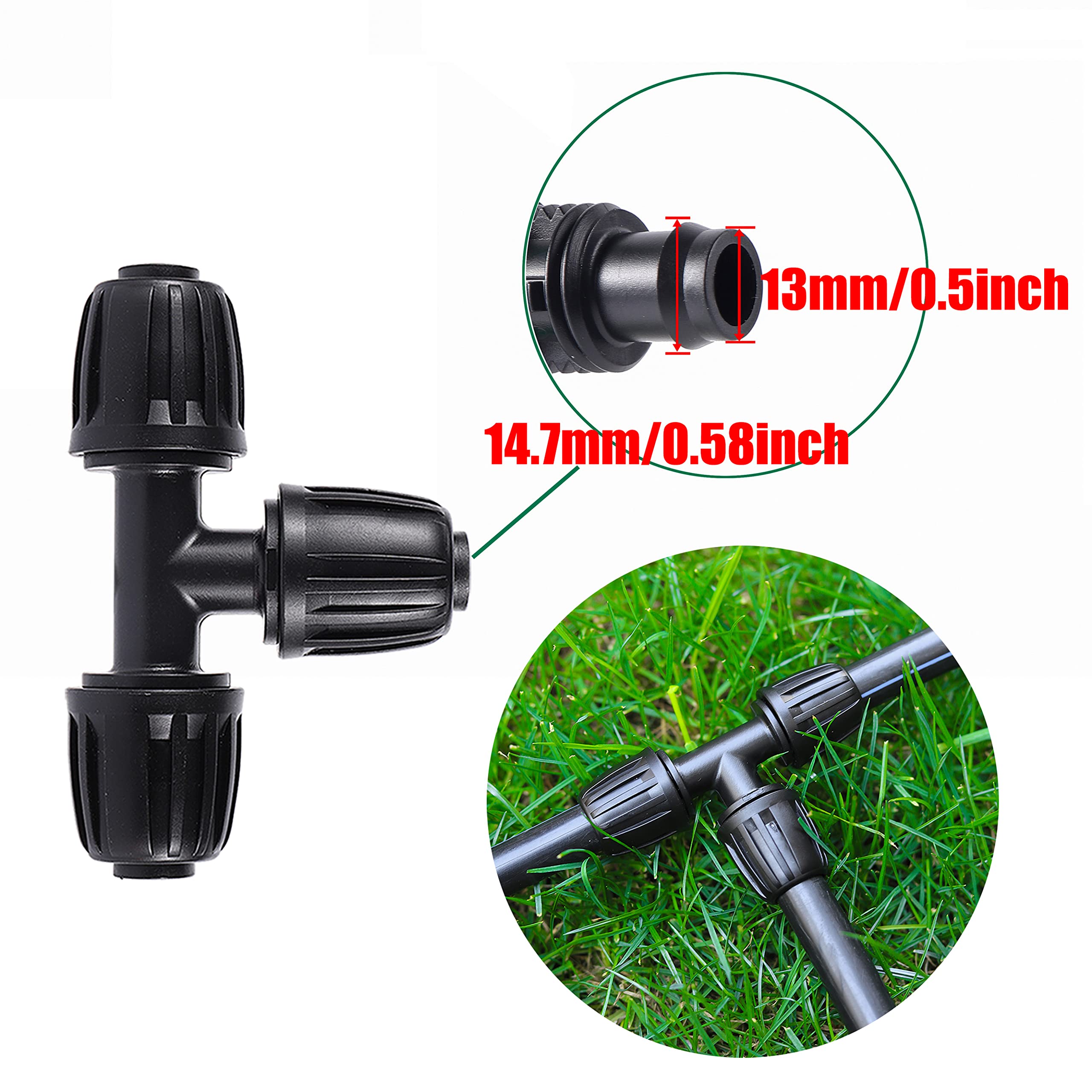 FOGWOWO irrigation fittings in black packaging