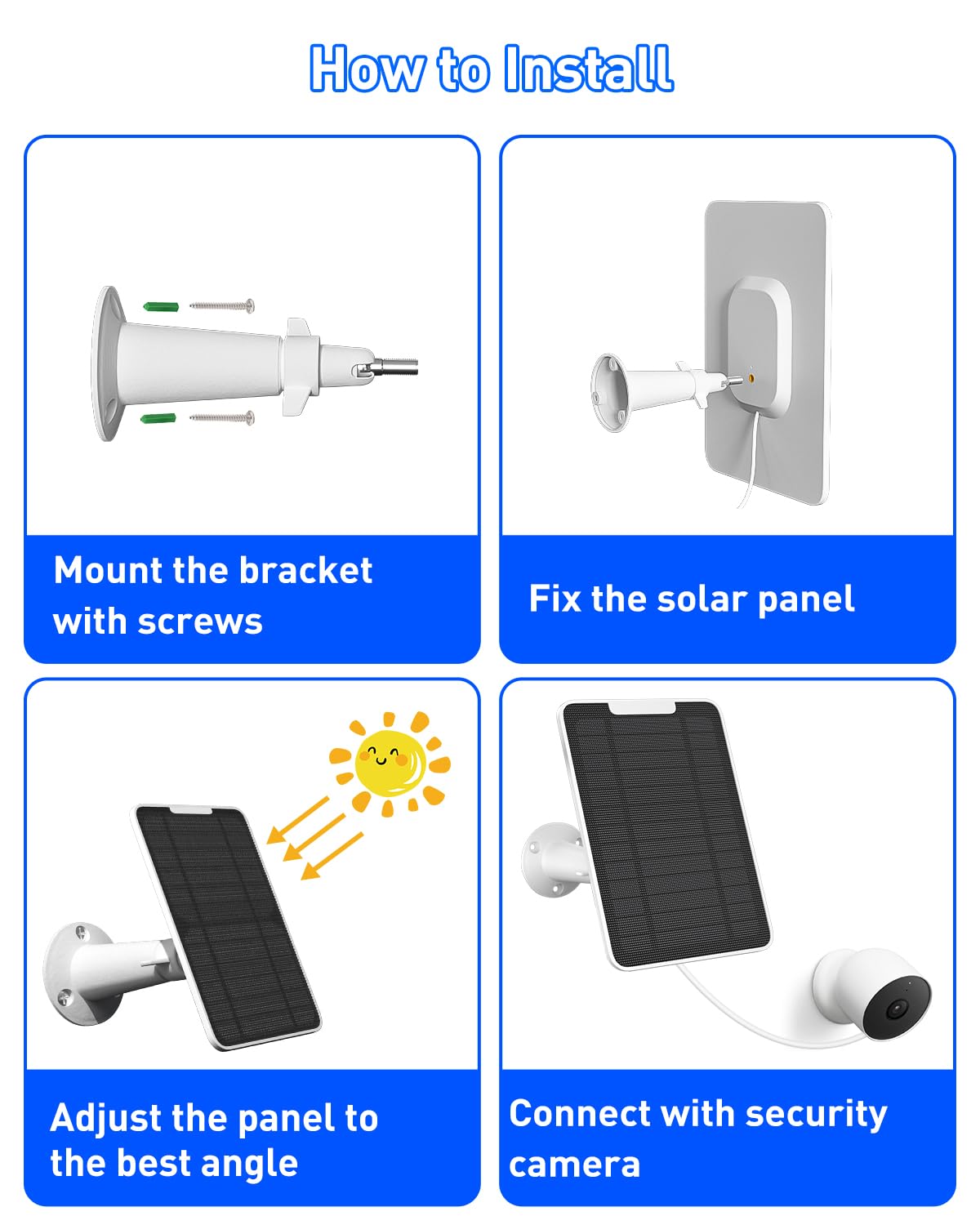 fohoa solar panel showing cable connections