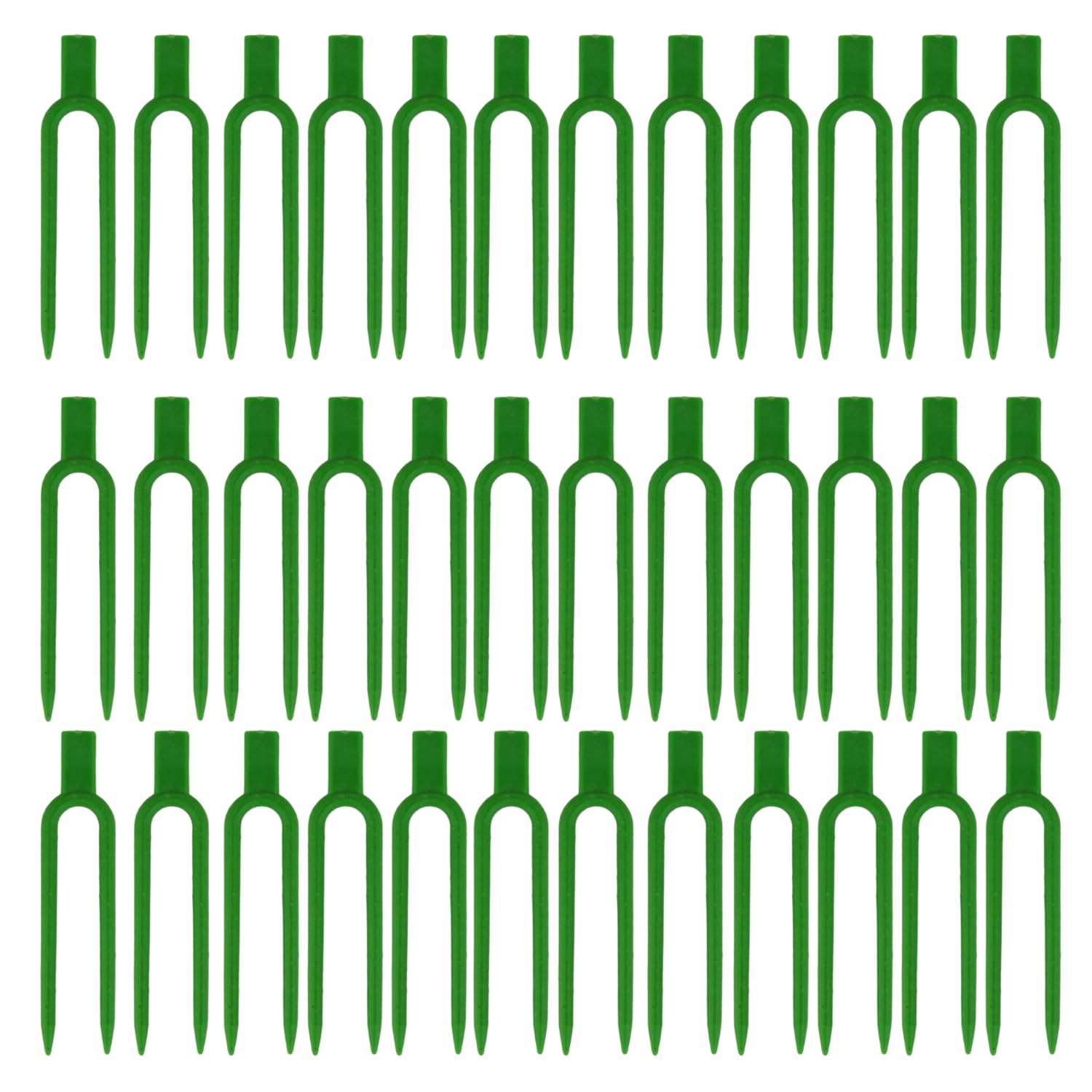 Foinfun 120 Pcs green plastic plant support pins front view