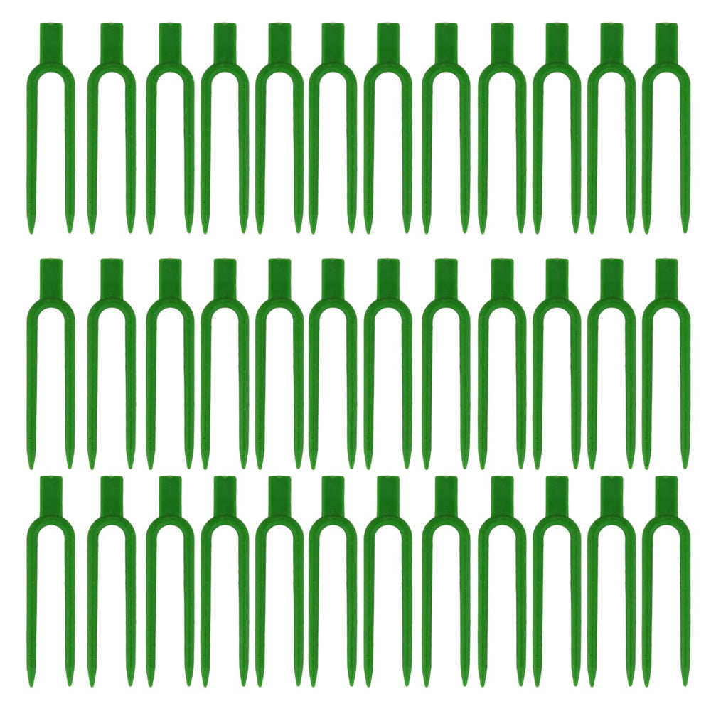 Foinfun 120 Pcs green plastic plant support pins front view