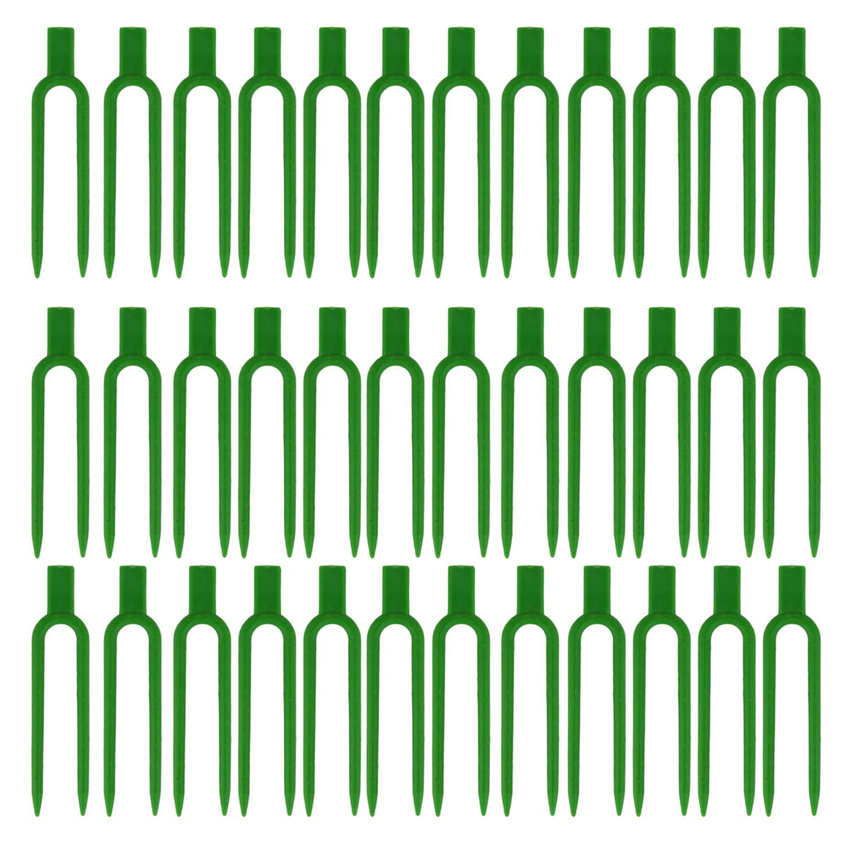 Foinfun 120 Pcs green plastic plant support pins front view