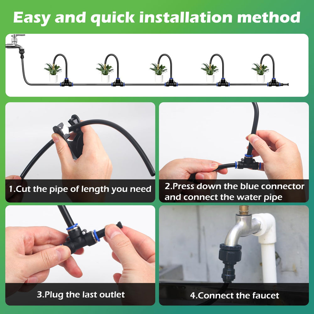 FOKATY 66 FT hose with quick-connect adapter