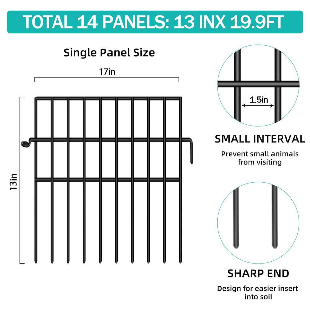 FOKEP Animal Barrier Fence showing installation with connecting rings