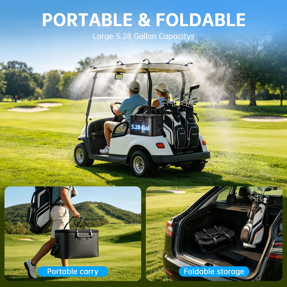 Foldable 20L bucket for IGRL misting system