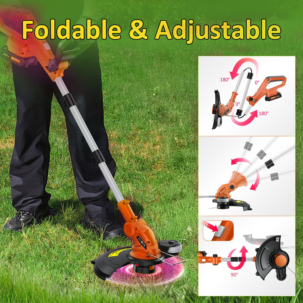 Foldable design of JAGROM Cordless Trimmer for easy storage