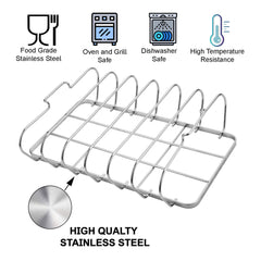 Foldable RTT Rib Rack for Smoking in a kitchen setting