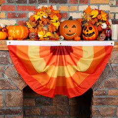 Folded Newwiee Thanksgiving fan flags ready for storage