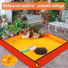 Folded Onlysuki Repotting Mat for easy storage