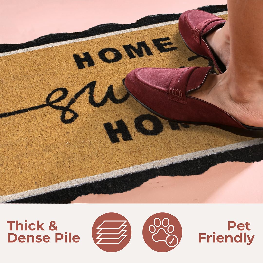 Folkulture Home Sweet Home Doormat packaging view