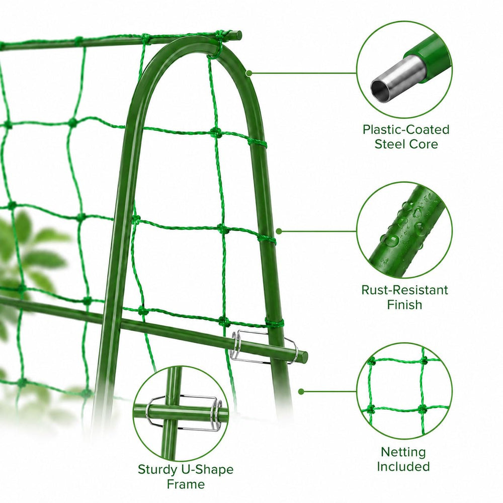 FOLLOOK Cucumber Trellis adjustable width feature