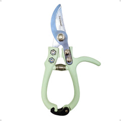 Fondwell 6-inch bypass pruners front view with sage colour
