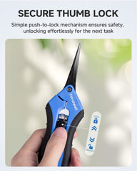 Fondwell pruning shears with ergonomic TPR grips