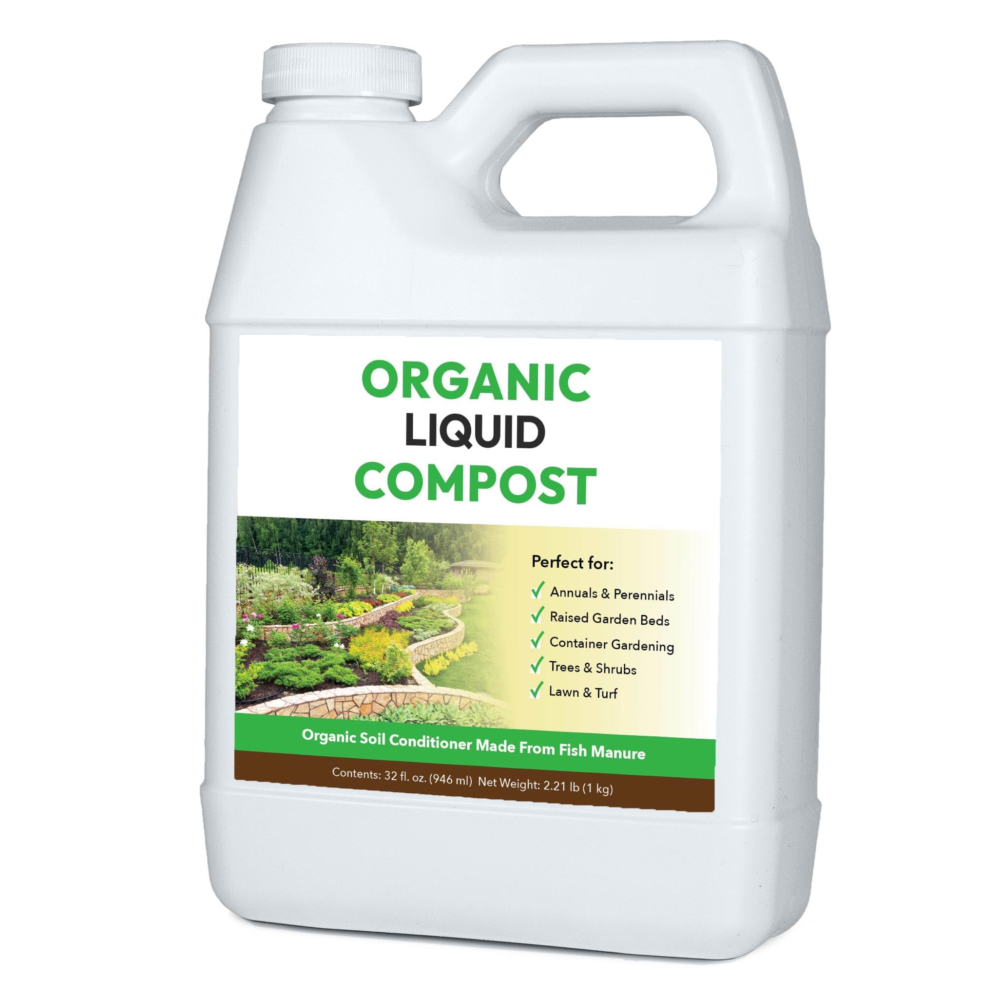 FOOP Organic Liquid Compost 32oz bottle front view