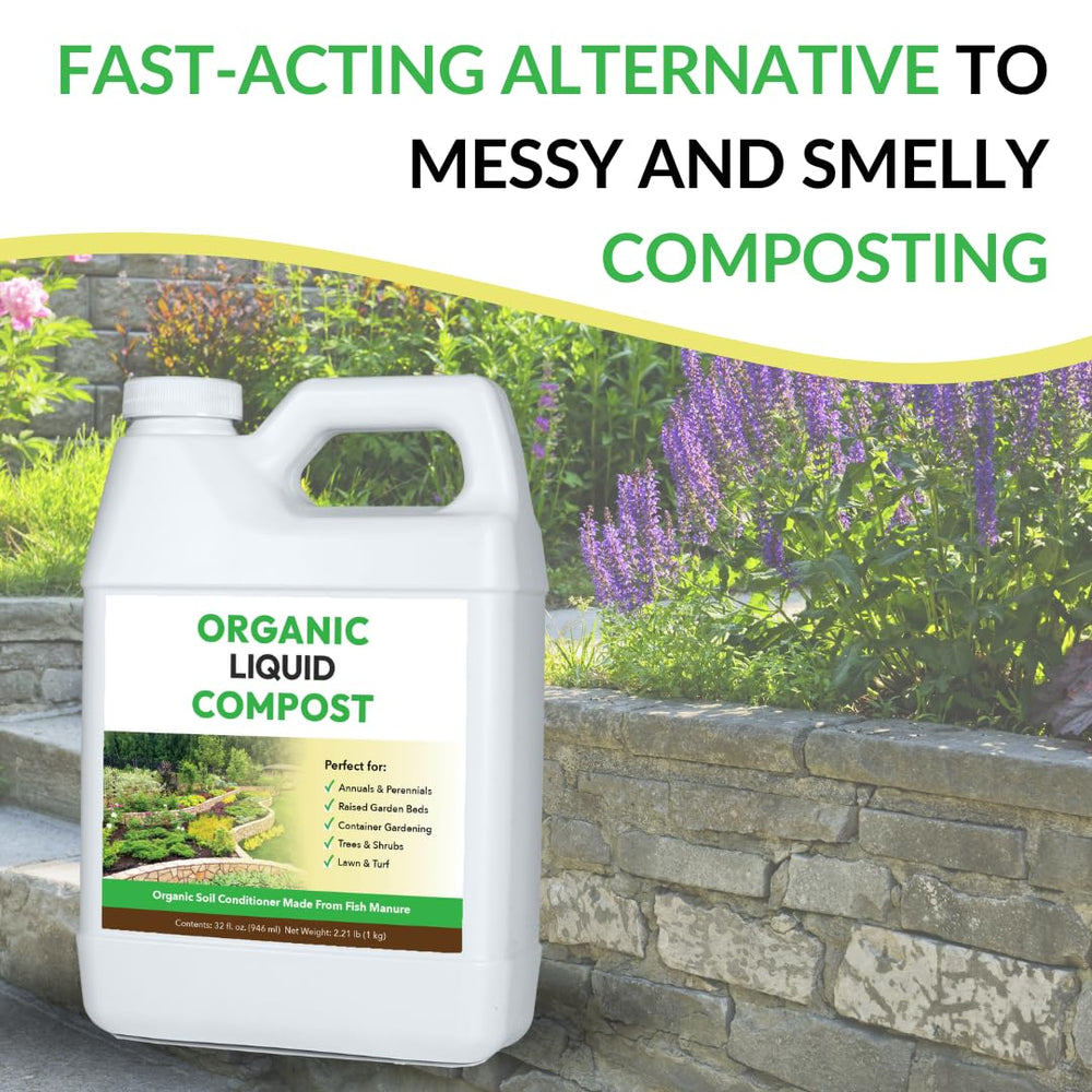 FOOP Organic Liquid Compost 32oz label close-up