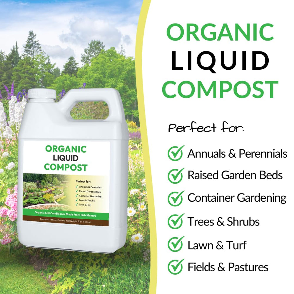 FOOP Organic Liquid Compost 32oz packaging side view