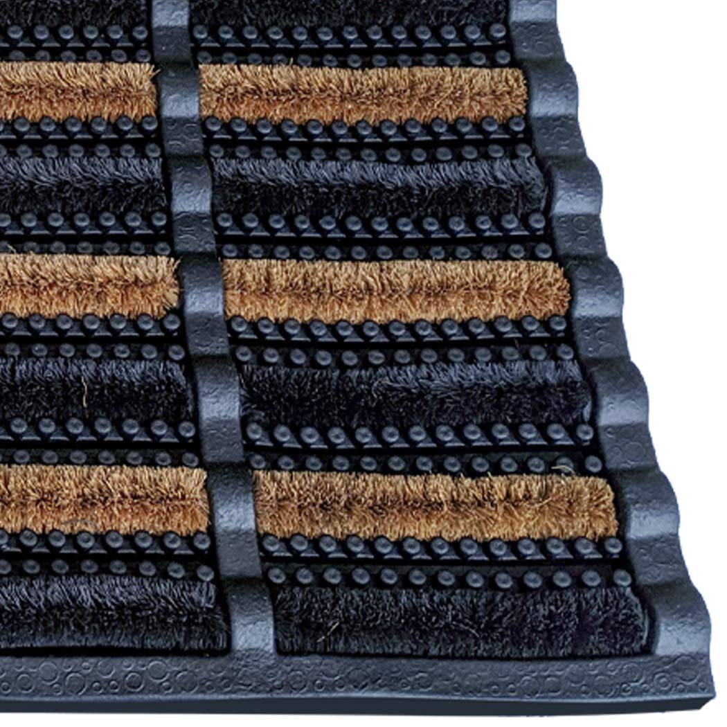 FOOTMATTERS Ninamar Mud Scrubber Tray Mat outdoor placement