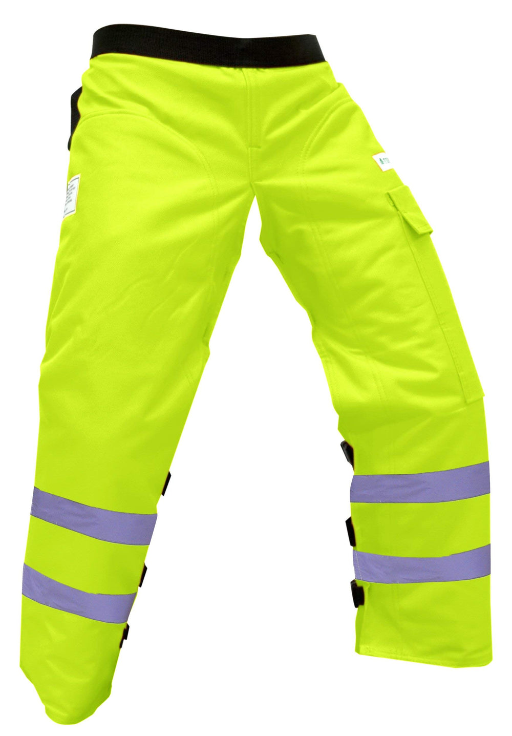 FORESTER Chainsaw Chaps 35 inch size displayed on model