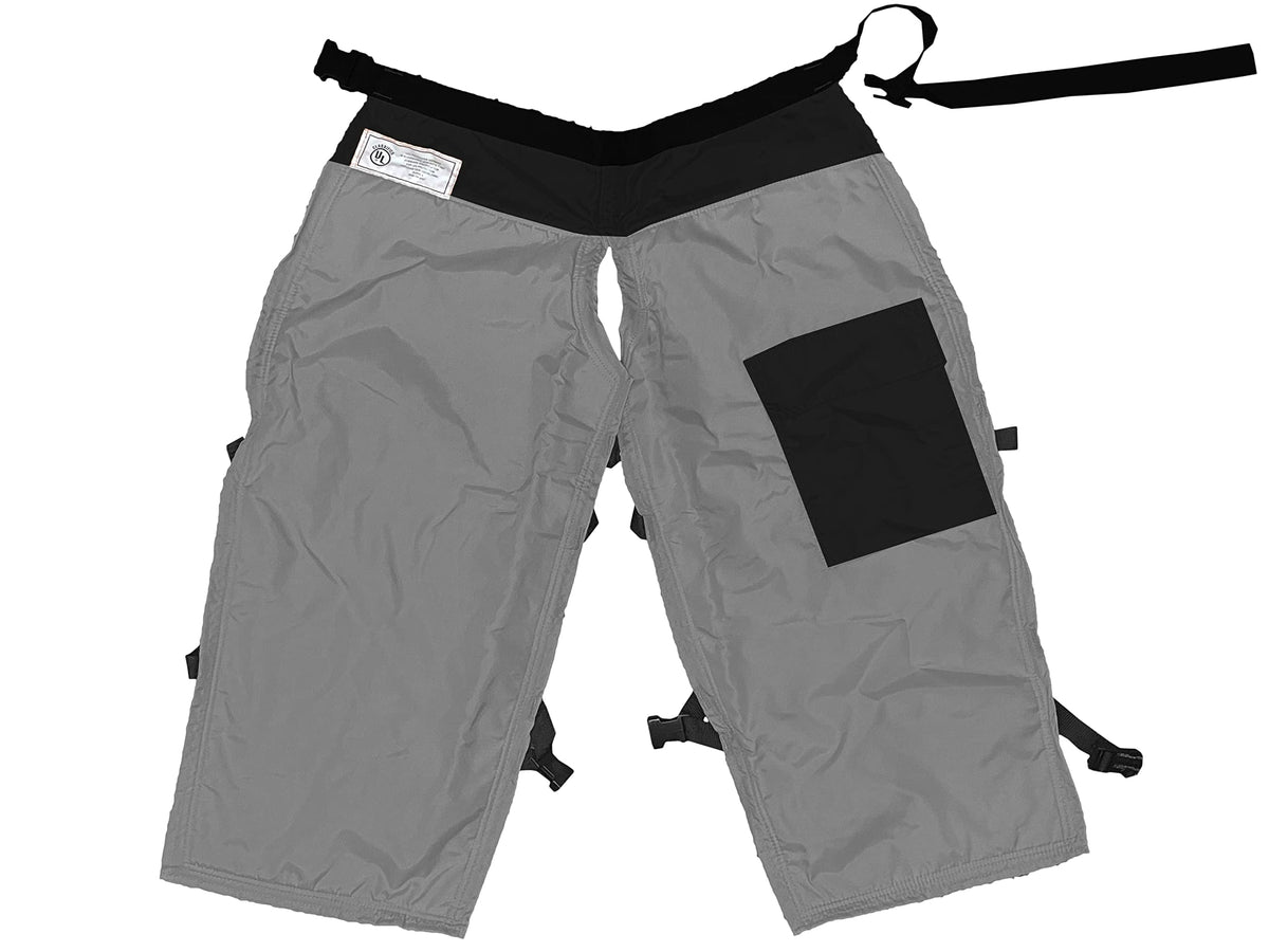 FORESTER Chainsaw Chaps 37in Grey/Black with adjustable waist