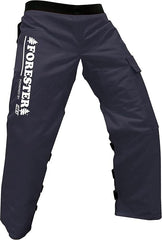 FORESTER Chainsaw Chaps close-up of adjustable waist strap