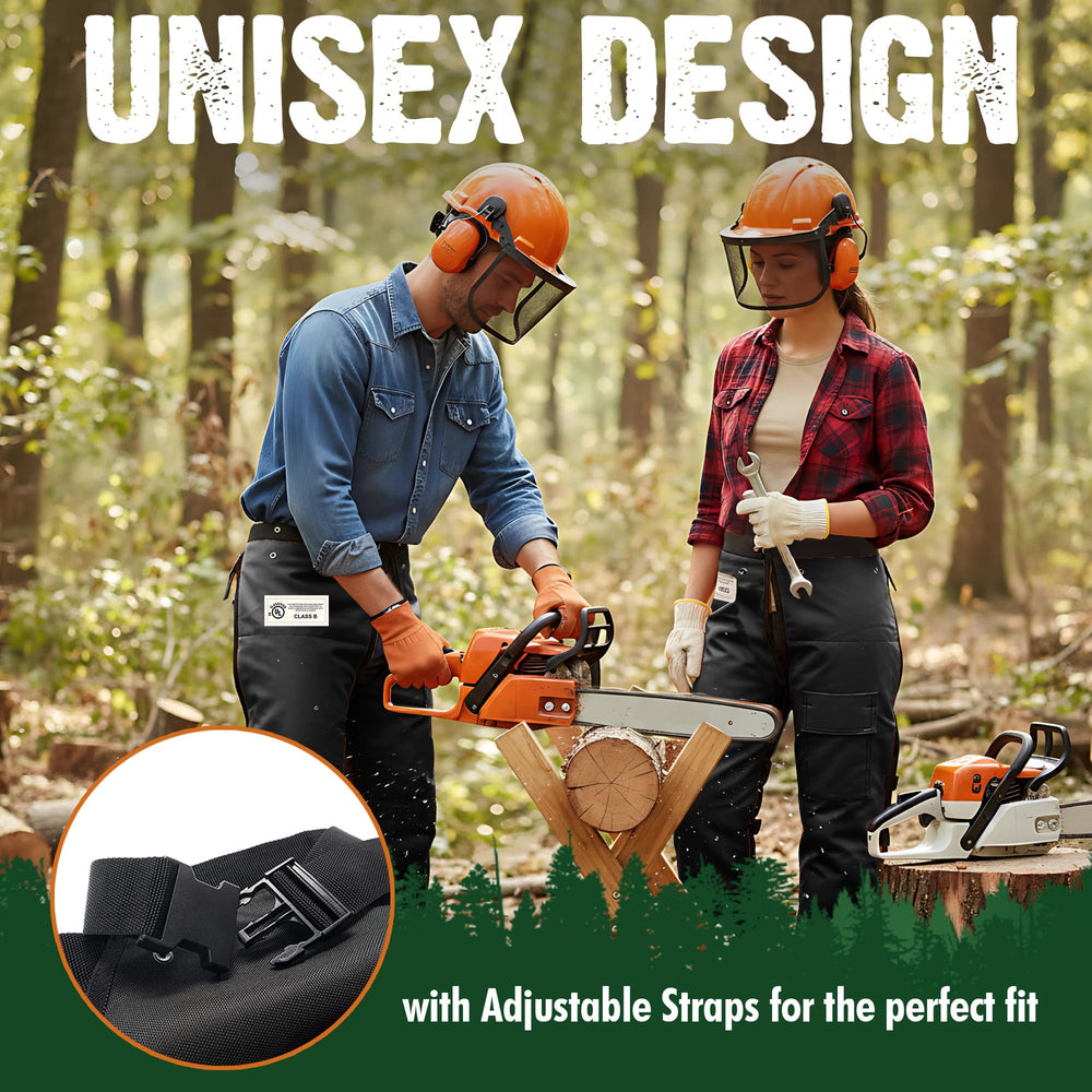FORESTER Chainsaw Chaps showing lightweight 4-ply material