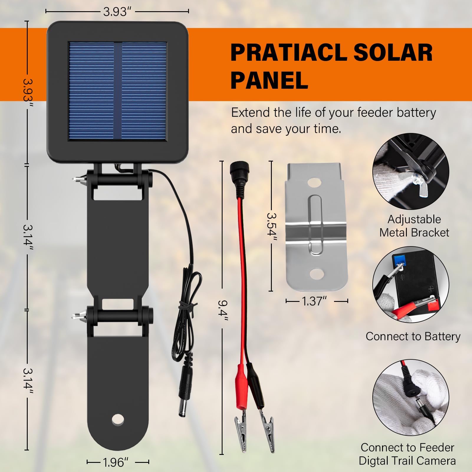 Foricx 6 Volt Solar Panel shown in outdoor setting