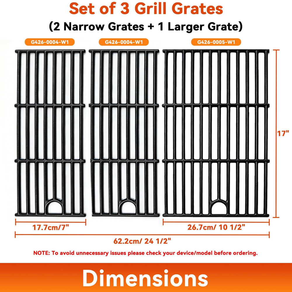 FORYEYC cast iron grill grates showing heat retention properties