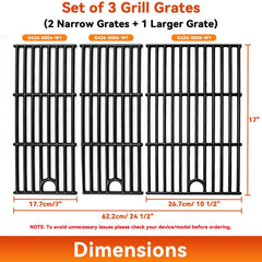 FORYEYC cast iron grill grates showing heat retention properties