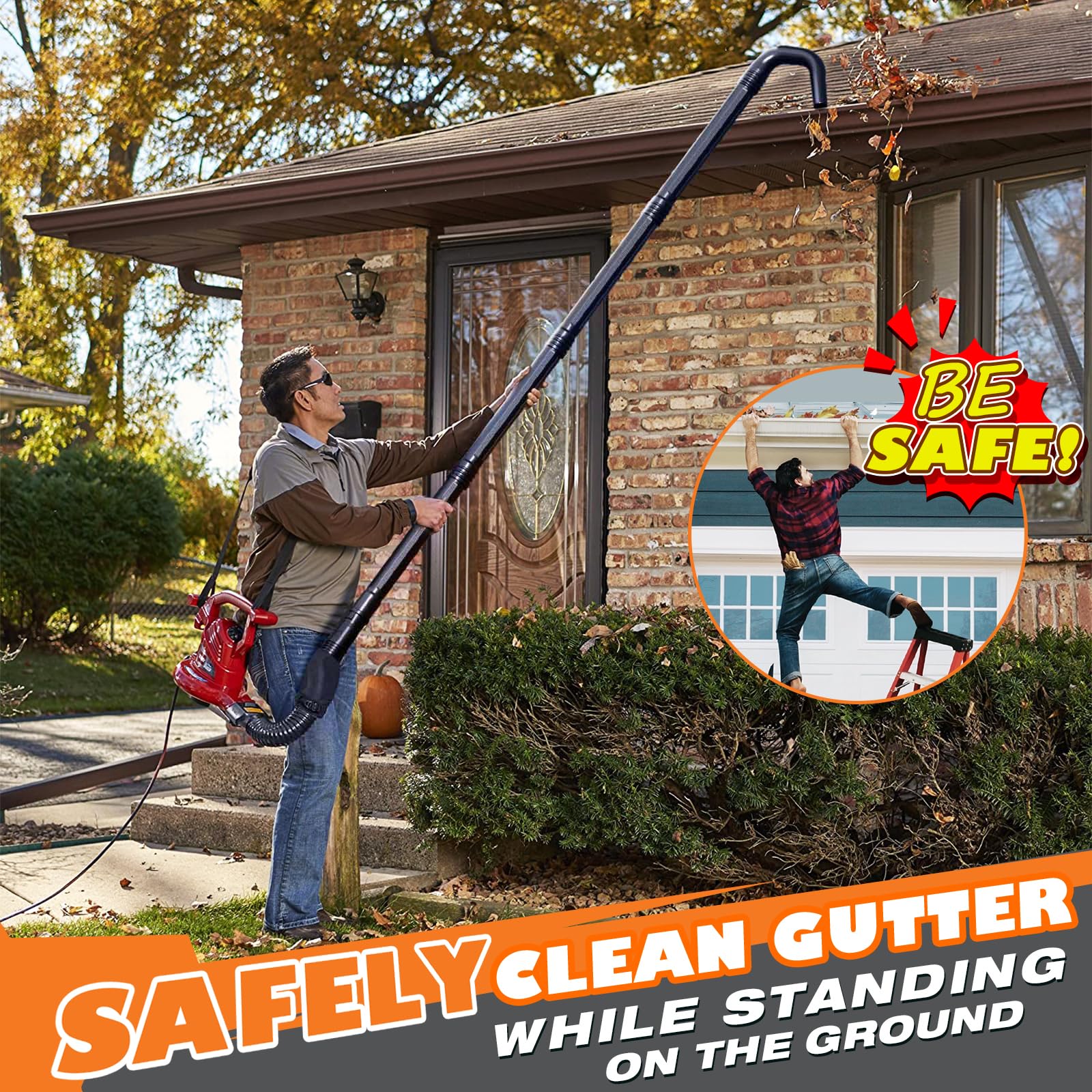 Four extension tubes for Sealegend gutter cleaning kit