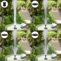 Four nozzles included in LAWOHO solar fountain kit
