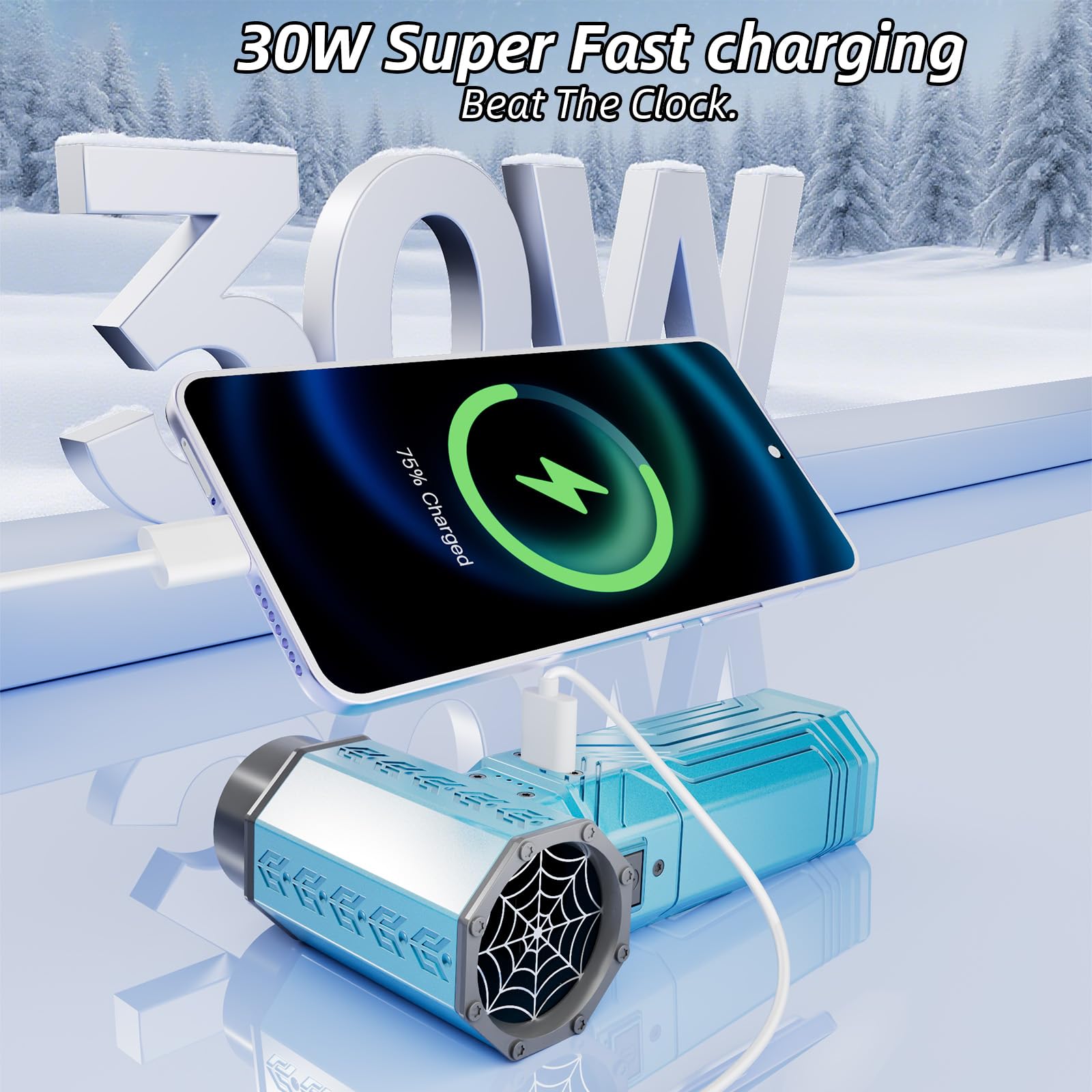 fourq Turbo Dryer Blower with charger and user manual