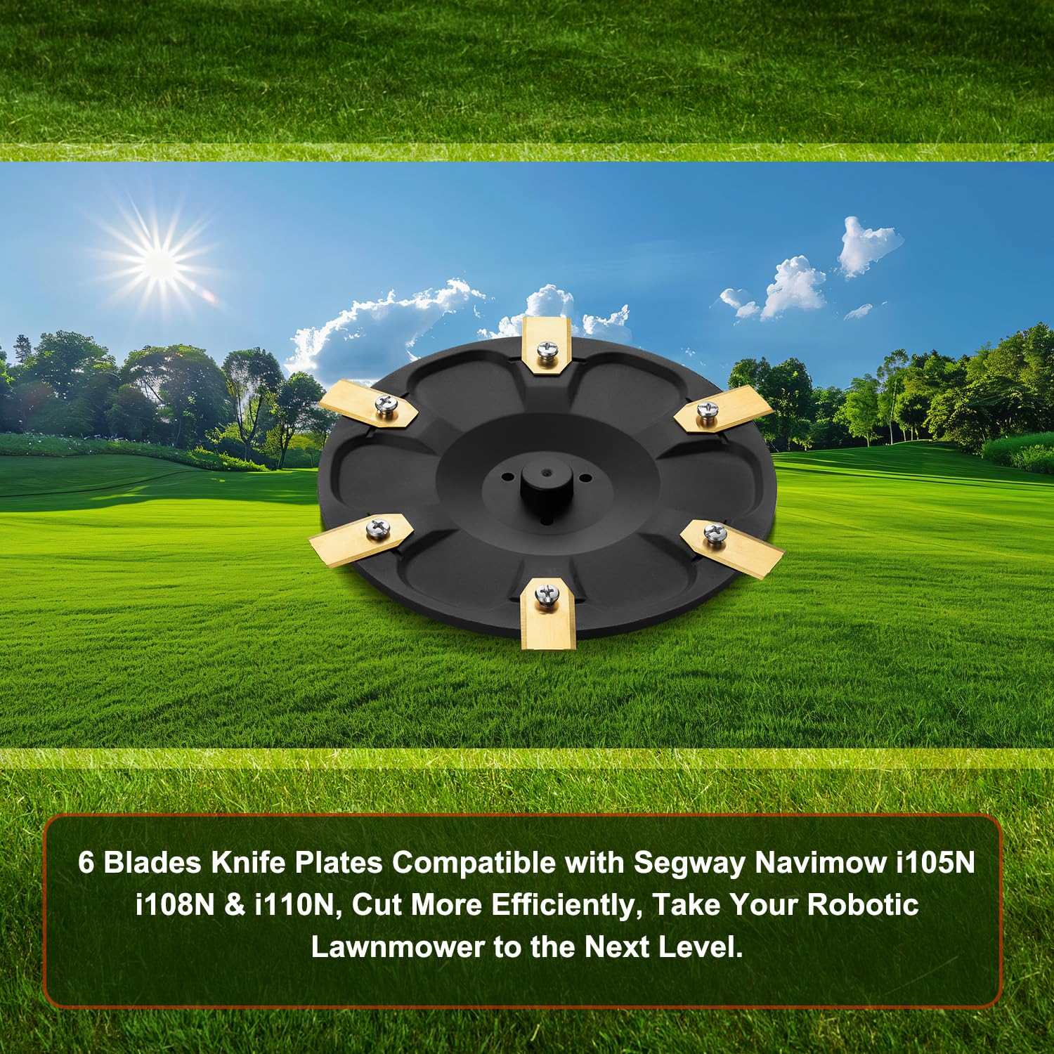 FourShow 6-Blade Disc on lawn mower