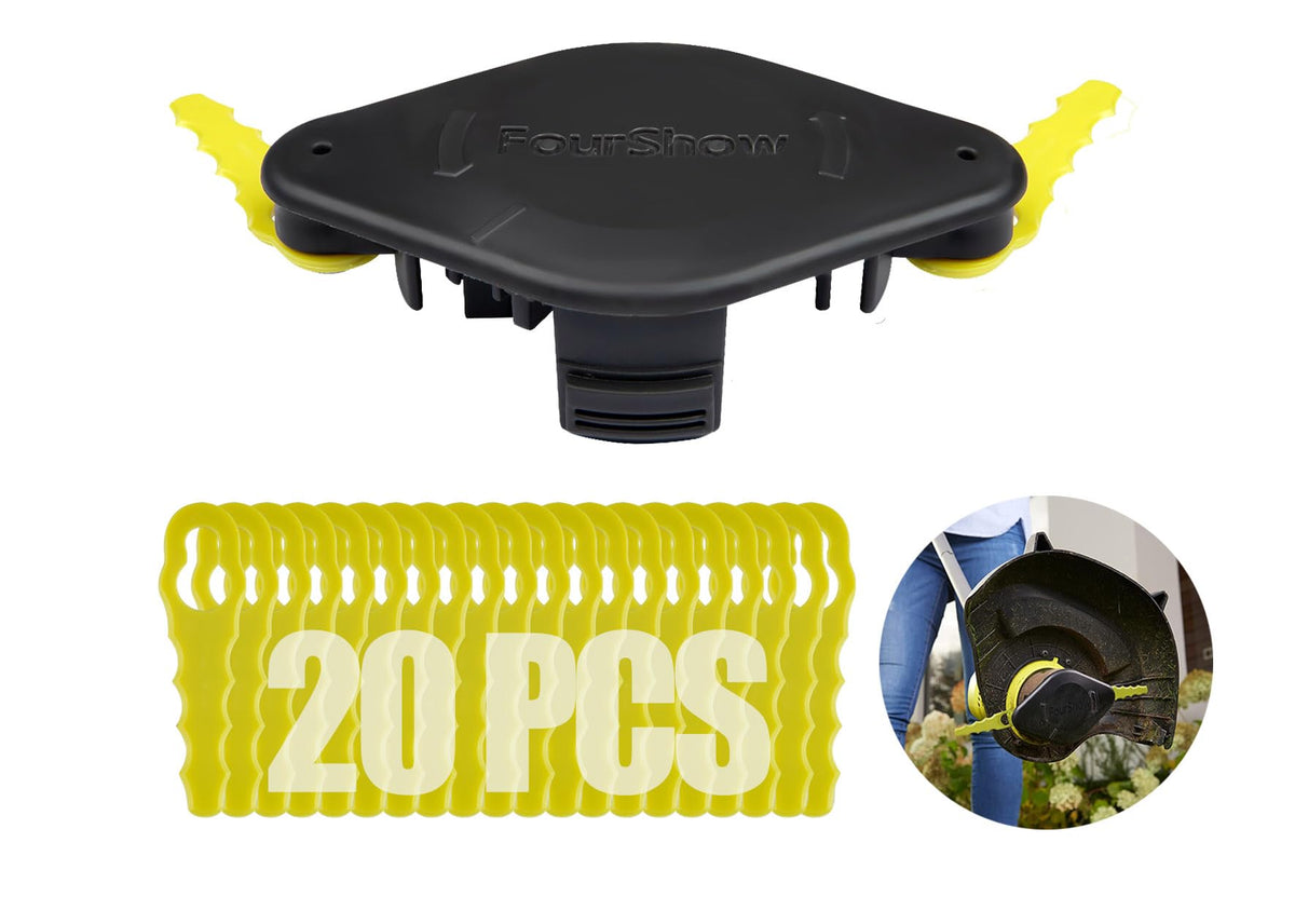 FourShow Bladed Trimmer Head with 20 Quickload Blades
