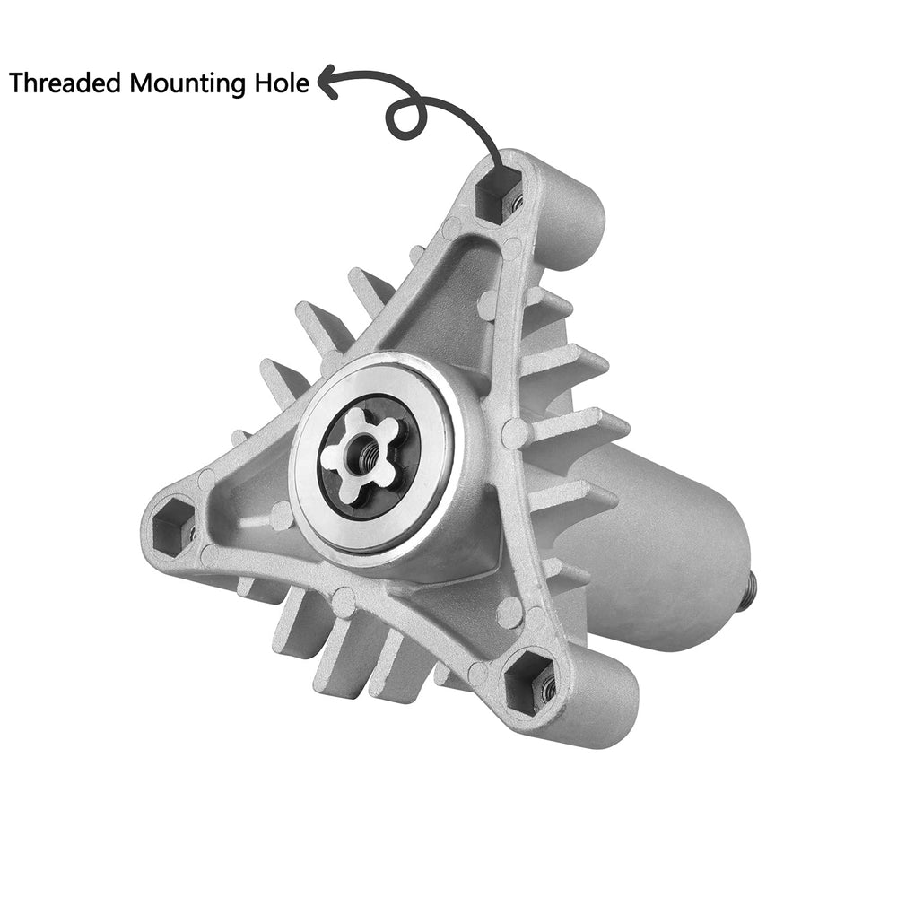 Fourtry spindle assembly installed on a 42-inch mower deck