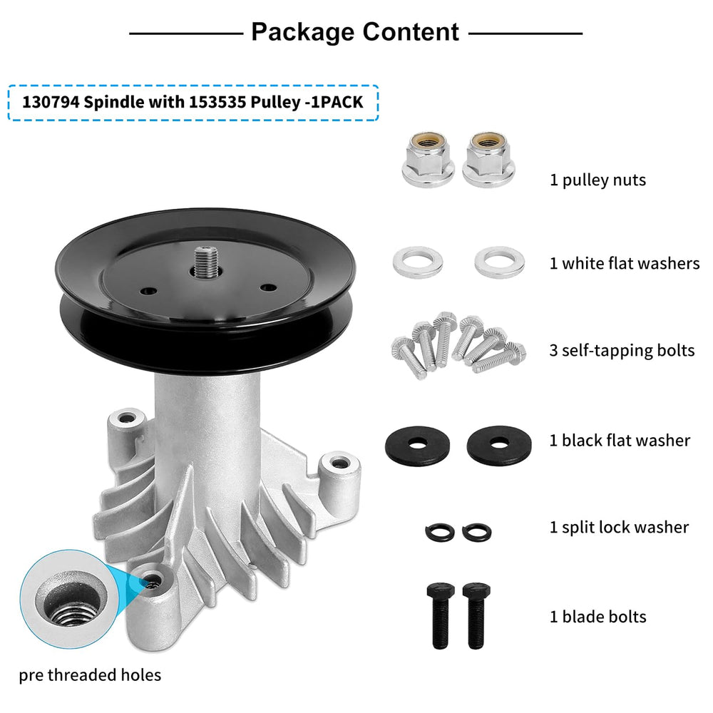Fourtry spindle assembly with sealed bearings