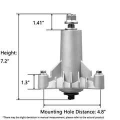 Fourtry Spindle package contents with installation components