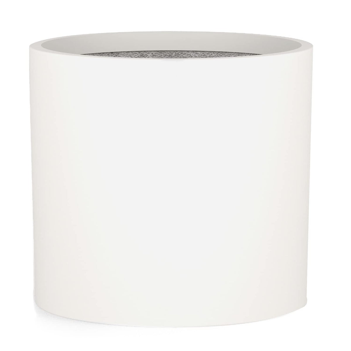 Fox & Fern Large Planter front view in White Matte finish