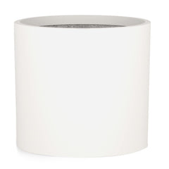 Fox & Fern Large Planter front view in White Matte finish