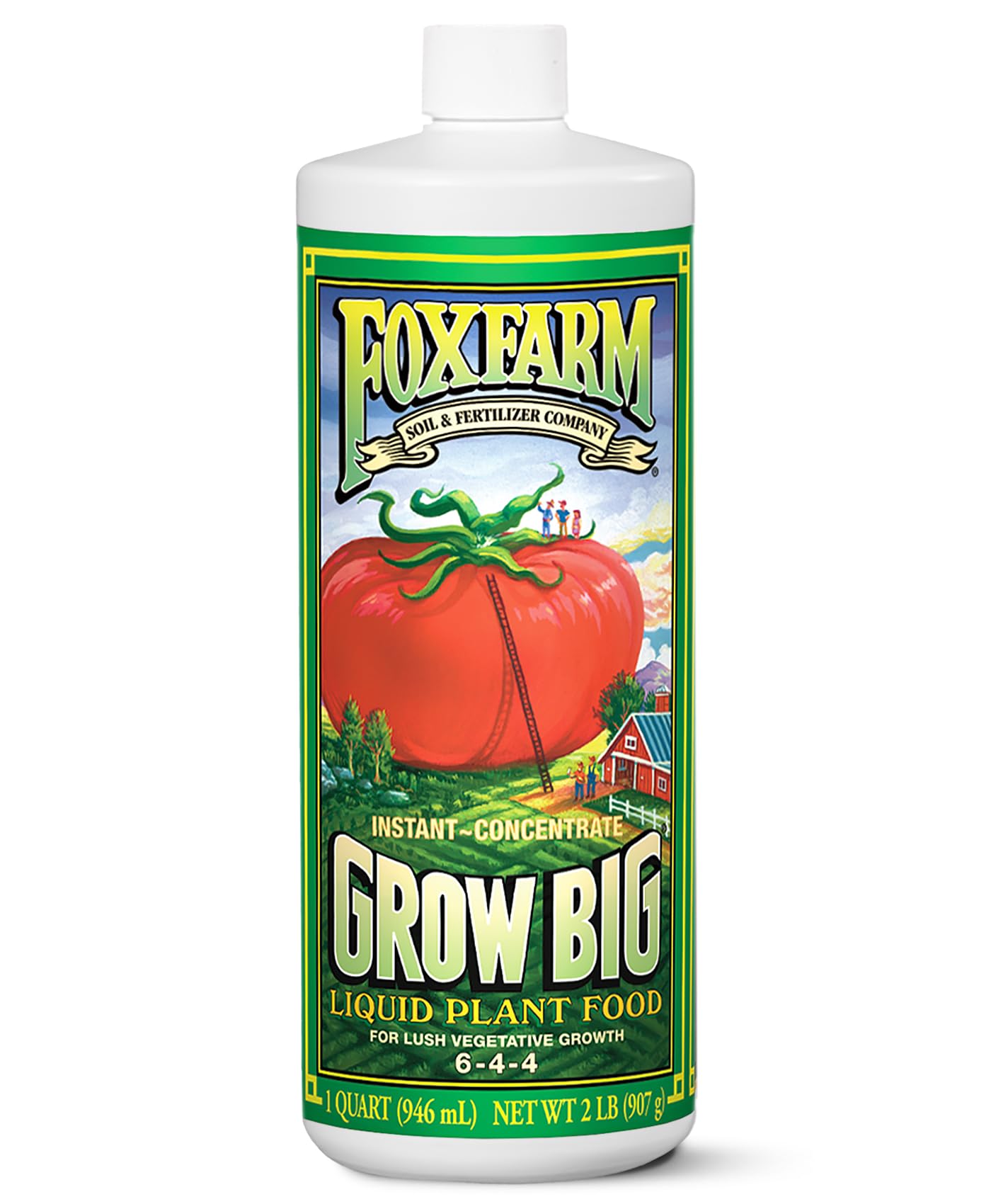 FoxFarm Grow Big Liquid Plant Food quart size front view